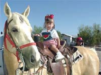 Girl on a horse